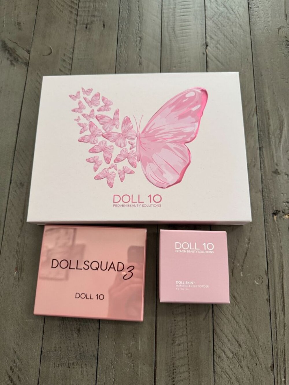 DOLL 10 Shades of Possibility 6-Piece Lip Crayon Set + Squad Palette + Powder